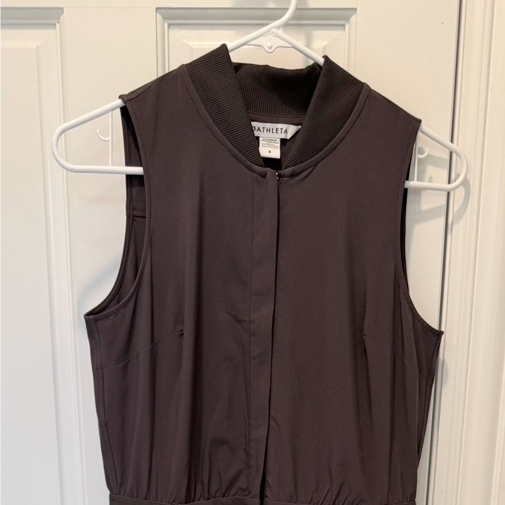 Athleta Brooklyn Utility Jumpsuit NWOT Size 4 Shale Dusty Purple One Piece - Picture 7 of 7